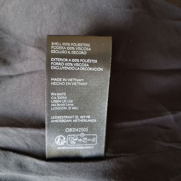 Maeve Taffeta Textured Velvet Polka Dot Skirt Black Size 10 Party Cocktail Skirt - Picture 13 of 14